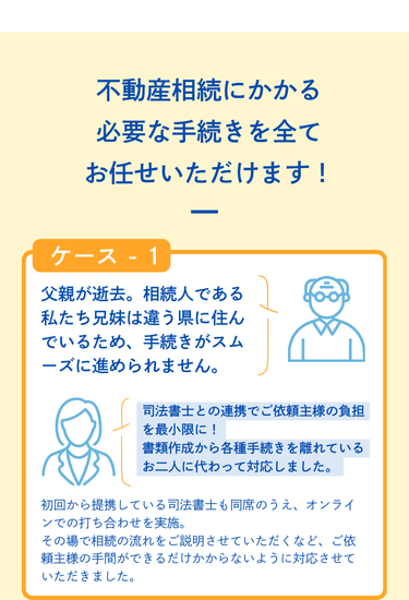 不動産相続のお悩みは、不動産のプロへお任せください！