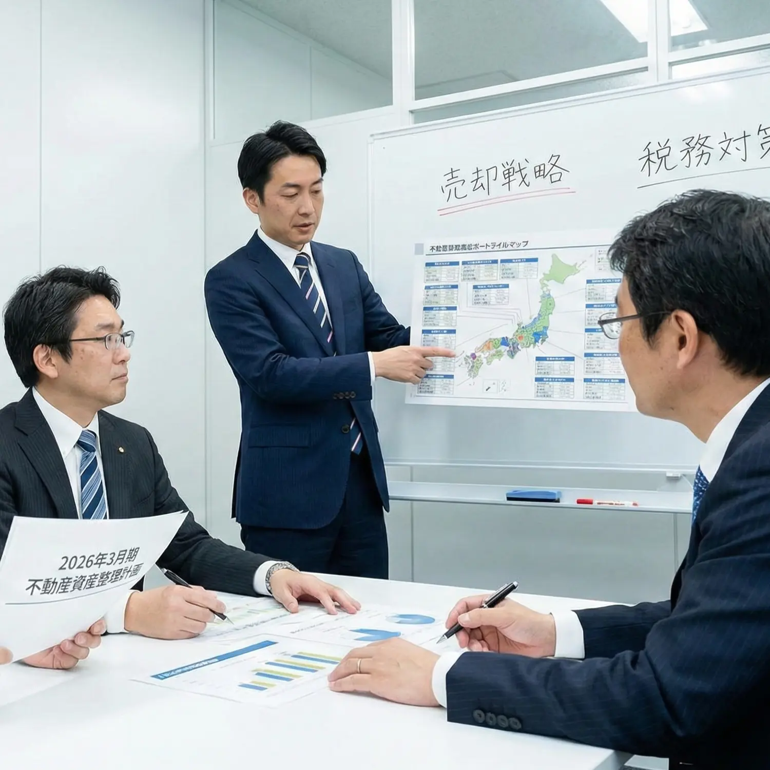2026年3月決算に向けた法人不動産の資産整理と売却戦略を解説するイメージ