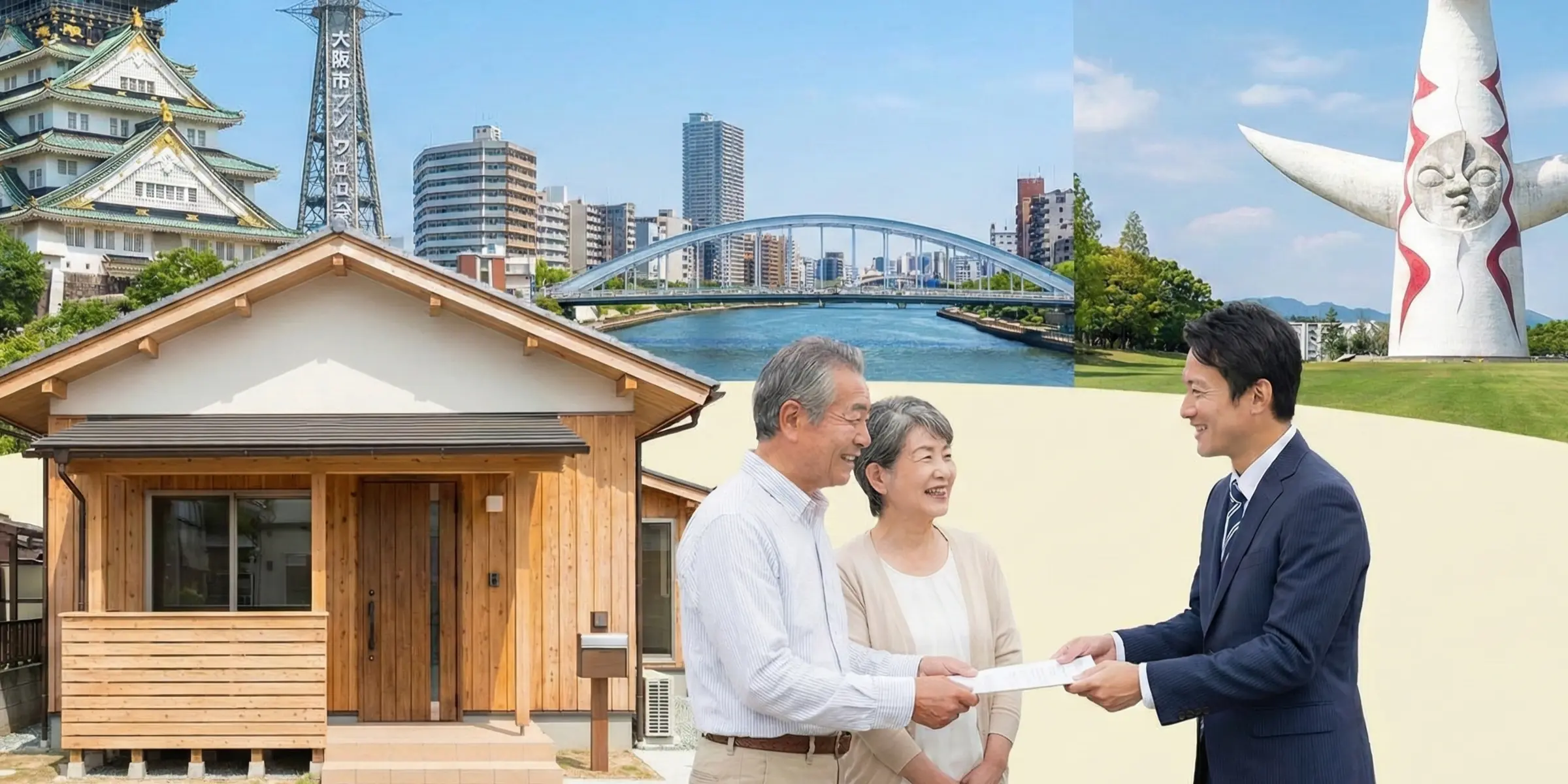大阪市・吹田市の空き家賃貸サポート制度を解説するイメージ