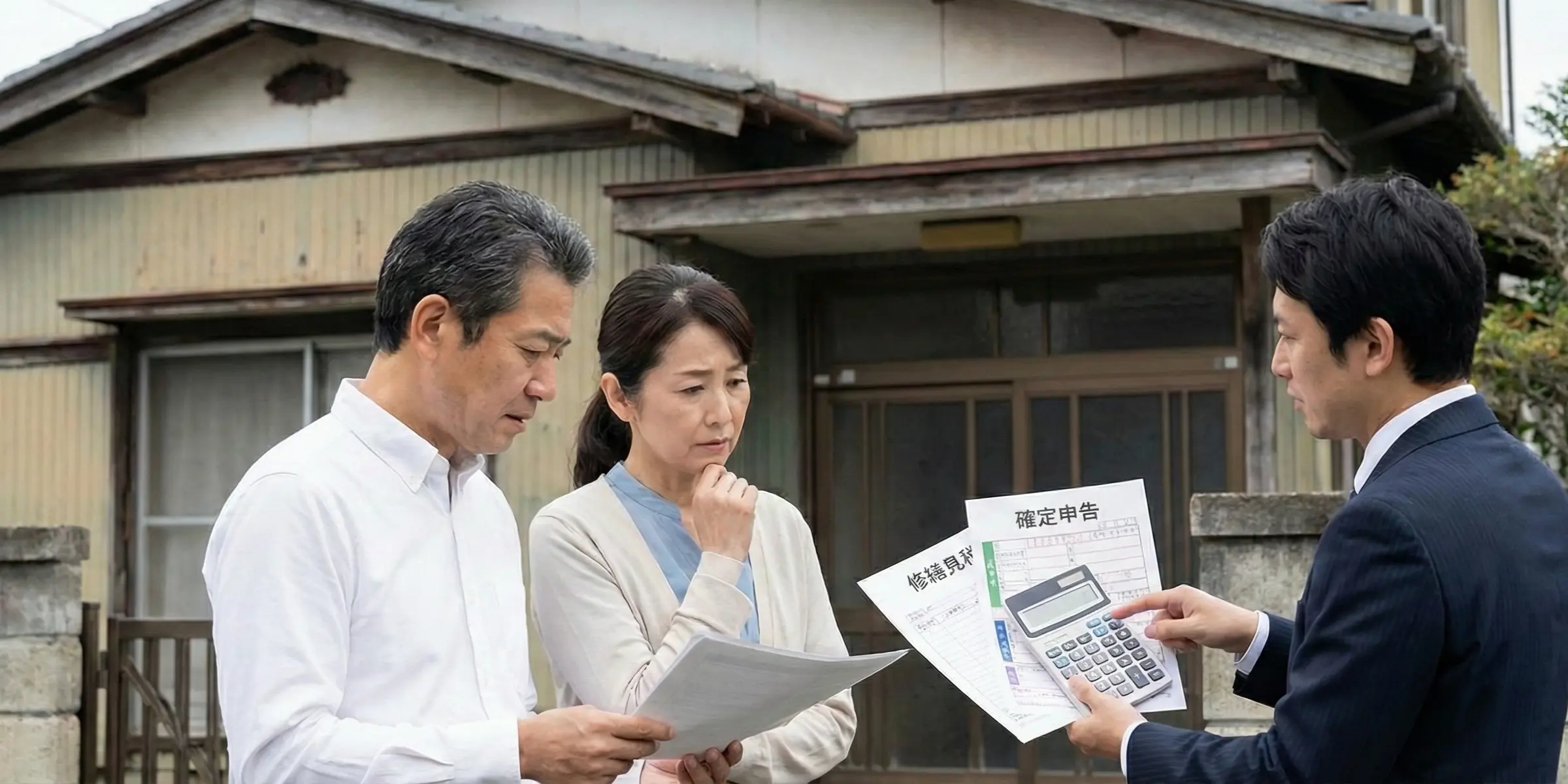 空き家を貸すときの税金とリスクを解説するイメージ
